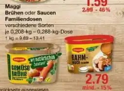 V Markt Maggi Brühen oder Saucen Familiendosen Angebot