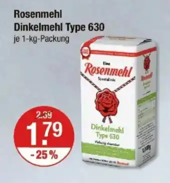 V Markt Rosenmehl Dinkelmehl Type 630 Angebot