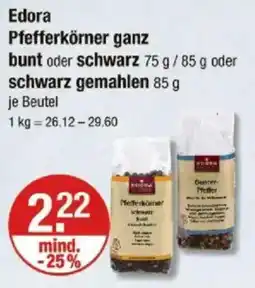 V Markt Edora Pfefferkörner ganz bunt oder schwarz Angebot