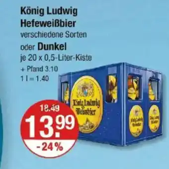 V Markt König Ludwig Hefeweißbier Angebot