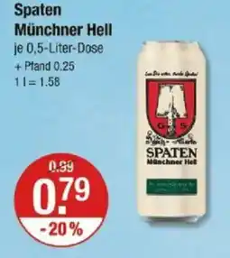 V Markt Spaten Münchner Hell Angebot