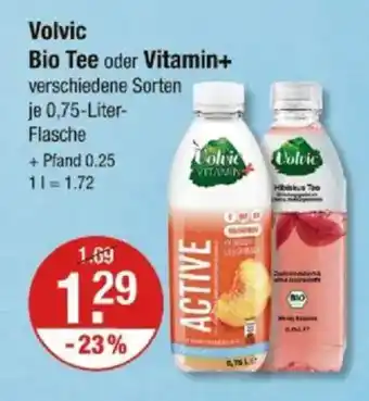 V Markt Volvic Bio Tee oder Vitamin+ Angebot