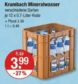 V Markt Krumbach Mineralwasser Angebot