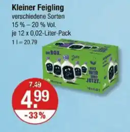 V Markt Kleiner Feigling v Angebot