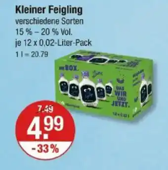 V Markt Kleiner Feigling v Angebot