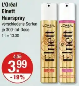 V Markt L'Oréal Elnett Haarspray Angebot