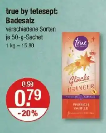 V Markt true by tetesept: Badesalz Angebot