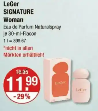 V Markt LeGer SIGNATURE Woman Angebot