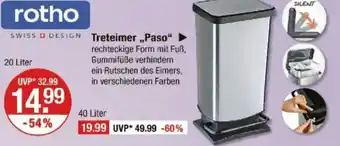 V Markt SWISS DESIGN Treteimer „Paso" Angebot