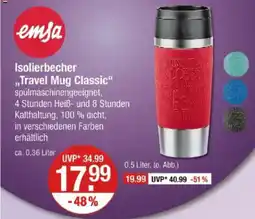 V Markt Isolierbecher ,,Travel Mug Classic" Angebot