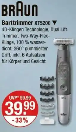 V Markt BRAUN Barttrimmer XT5200 Angebot