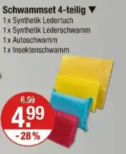 V Markt Schwammset 4-teilig Angebot