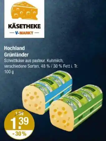 V Markt Hochland Grünländer Angebot