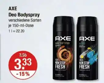 V Markt AXE Deo Bodyspray Angebot