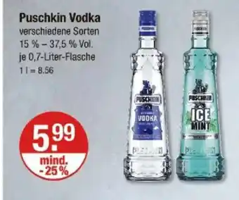 V Markt Puschkin Vodka Angebot