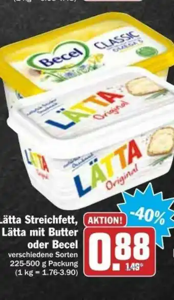 dodenhof Lätta Streichfett, Lätta Mit Butter Oder Becel Angebot