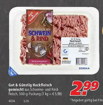 Marktkauf Gut & Günstig Hafckfleisch Gemischt Angebot