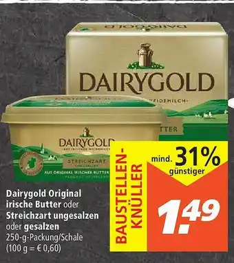 Marktkauf Dairygold Original Irische Butter Oder Streichzart Ungesalzen Oder Gesalzen Angebot