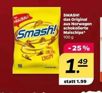 NETTO Smash! Das Original Aus Norwegen Schokolierte Maischips Angebot