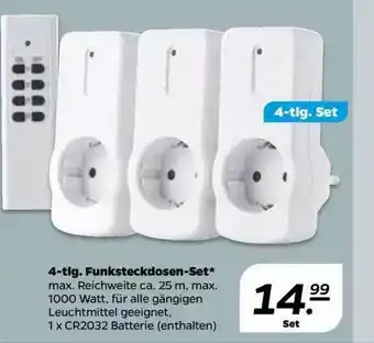 NETTO 4-tlg. Funksteckdosen-set Angebot