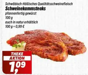 Simmel Schwäbisch-Hällisches Qualitätsschweinefleisch Schweinekammsteaks Angebot