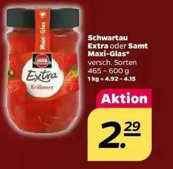 NETTO Schwartau Extra Oder Samt Maxi-glas Angebot