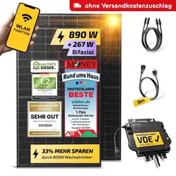 Netto Marken-Discount Balkonkraftwerk 840W / 800W Solaranlage Steckerfertig WIFI Komplettset Photovoltaik Anlage 800W Angebot