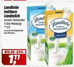 Simmel Landliebe haltbare Landmilch Angebot