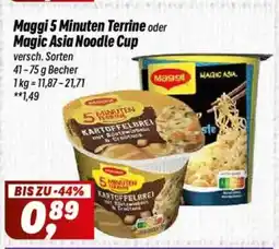 Simmel Maggi 5 Minuten Terrine oder Magic Asia Noodle Cup Angebot