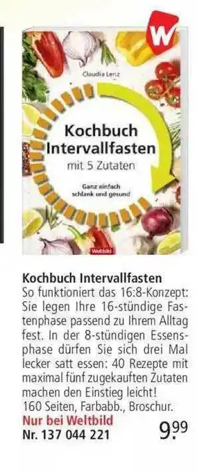 Weltbild Kochbuch Intervallfasten Angebot