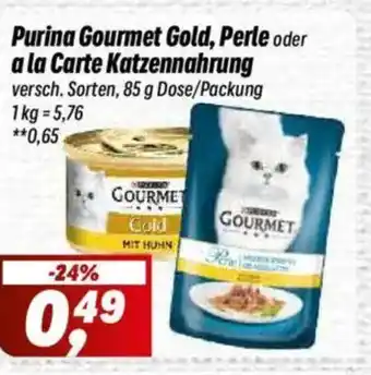 Simmel Purina Gourmet Gold, Perle oder a la Carte Katzennahrung Angebot