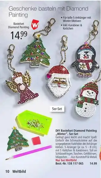 Weltbild Diy Bastelset Diamond Painting „winter“ Angebot