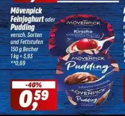 Simmel Mövenpick Feinjoghurt oder Pudding Angebot