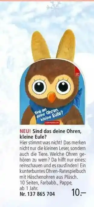 Weltbild Sind Das Deine Ohren, Kleine Eule Angebot