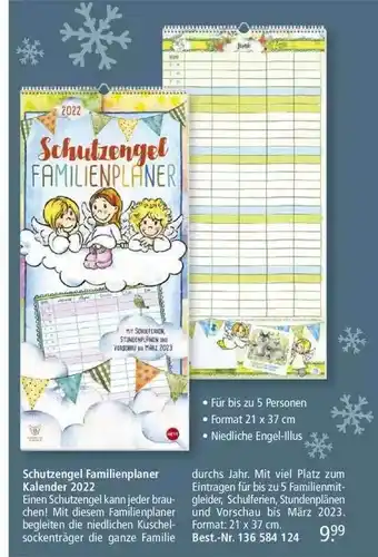 Weltbild Schutzengel Familienplaner Kalender 2022 Angebot