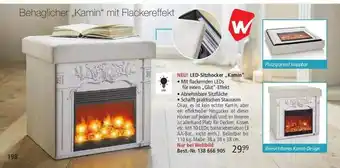 Weltbild Led-sitzhocker „kamin“ Angebot