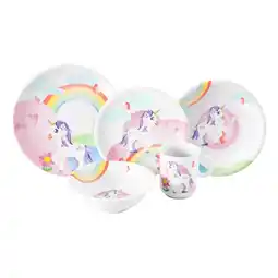 Netto Marken-Discount Seltmann Weiden Kindergeschirr Set Compact Mein kleines Einhorn 5er Set Angebot