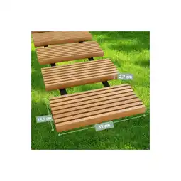 Netto Marken-Discount holz4home Rollweg Gartenweg aus Lärche - Holz-Tritte für Garten 25 cm Angebot