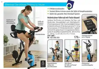 Weltbild Heimtrainer-fahrrad Mit Twist-board Orbisana Angebot