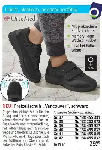 Weltbild Freizeitschuh „vancouver“, Schwarz Angebot