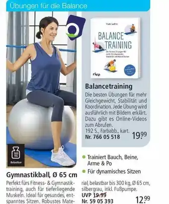 Weltbild Gymnastikball, ø 65 Cm Oder Balancetraining Orbisana Angebot