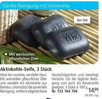 Weltbild Aktivkohle-seife, 3 Stück Angebot