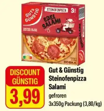 Feneberg Gut & Günstig GÜNSTIG Steinofenpizza Salami Angebot