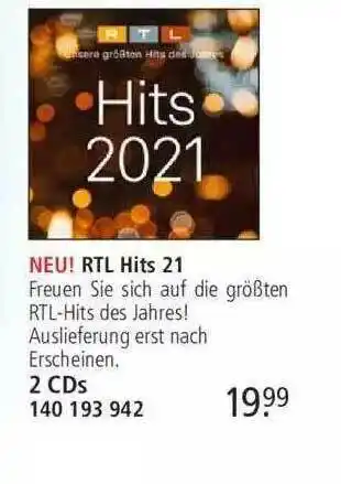 Weltbild Rtl Hits 21 Angebot