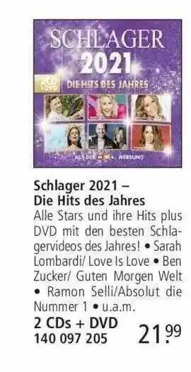 Weltbild Schlager 2021 - Die Hits Des Jahres Angebot