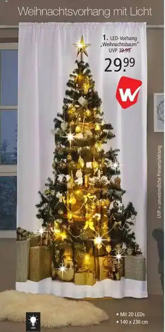 Weltbild Led-vorhang „weihnachtsbaum“ Angebot