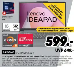 MEDIMAX Lenovo IdeaPad Slim 3 Angebot