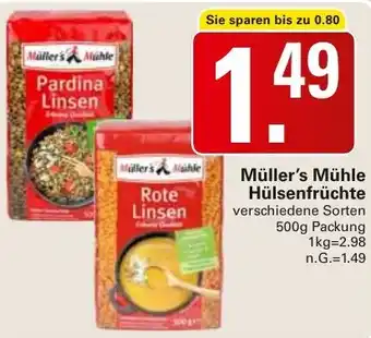 WEZ Müller's Mühle Hülsenfrüchte Angebot