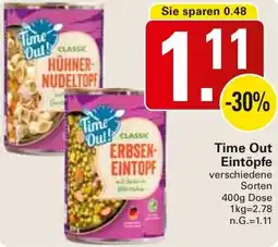 WEZ Time Out Eintöpfe Angebot