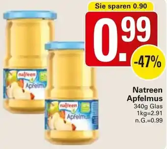 WEZ Natreen Apfelmus Angebot